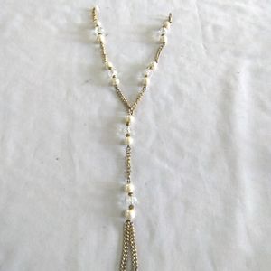 White Beaded Ring Bracelet (Women's)