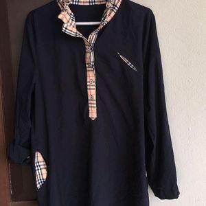 Navy Blue Women Shirt