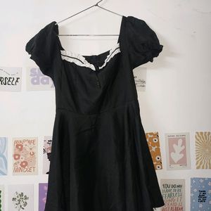 Korean Style Puff Sleeves Dress