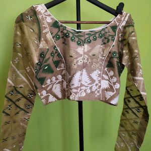 Cotton Jamdani Blouse,New With Tag