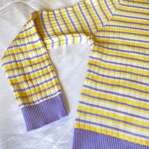 Lavender Yellow Long Sleeve Tshirt