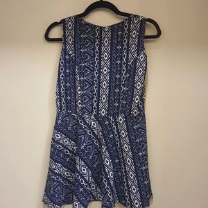 Blue Tunic Top