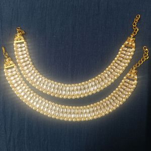 Bridal Golden Kundan Anklet