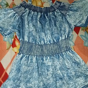 New Trending Off Shoulder Denim Top