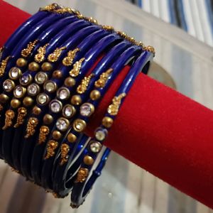 Blue Designer Bangles