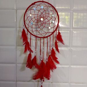 Handmade Red Dreamy Dreamcatcher 🎐