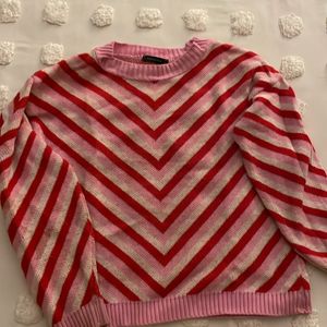 Trendyol: Pink And Read Sweater