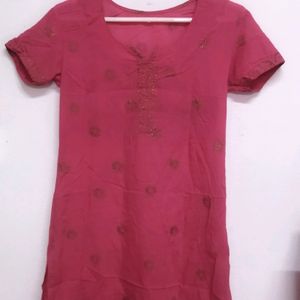 Pink Kurti Top