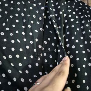 Zara Satin Polka Dot Cute|Pinterest|Korean Dress