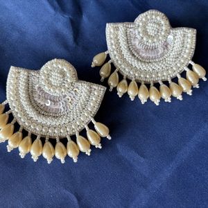 White Pearl Earrings