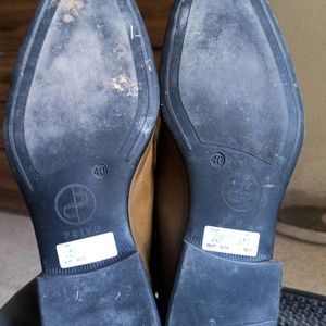 Genuine Leather Olive Patina Penny Loafers