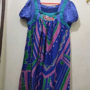 Imported Short Dress Bust Area Stretchy