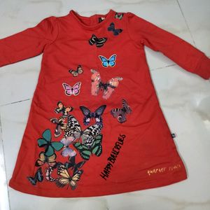 Winter Cloth Girls Frock Like Tops