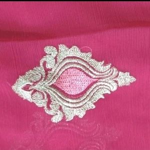 Beautiful Embroidery work Saree