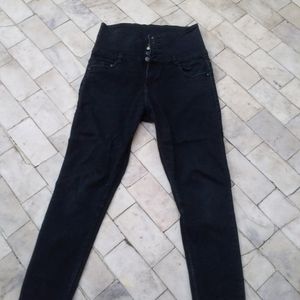 High Waist Black Jeans For Girls Or Women