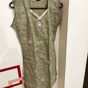 Mirror Work Cotton Kurta