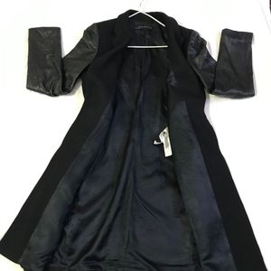 Zara Woman Black Overcoat Fits B 34-38