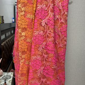 New All Double Shed Saree With Readymade Blouse