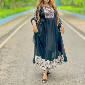 Anarkali Kurti Duppta Set😍