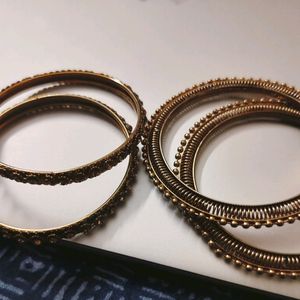 Golden Metal Bangles