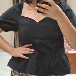 Peplum Black Tops