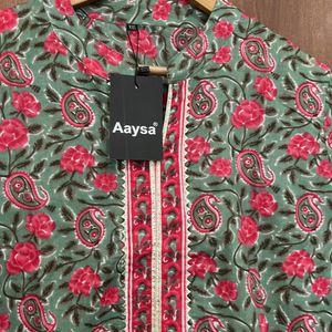 Floral Print Cotton Kurta For Women