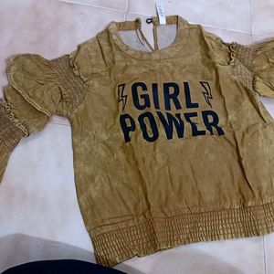 Stylish Mustard Women Top