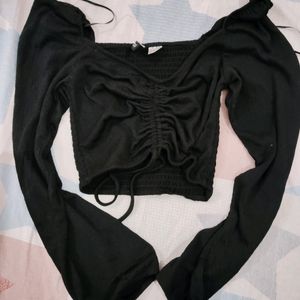 H&M Long Sleeve Crop Top