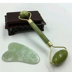 Gua Sha Face Roller |Green Stone For Under Eye