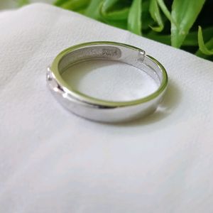 Pure Silver Solitaire UNISEX Ring