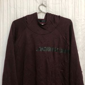 Russell Long Sleeve Maroon Hoodie