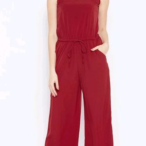 Insert Pocket Sleeveless Jumpsuit