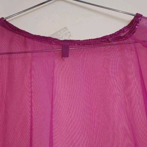 Magenta Cape Top Net