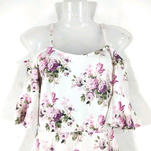 Pretty Floral Printed Women's Dress