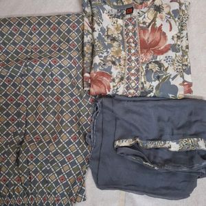 Kurta Trouser Dupatta Set