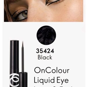 On colour Liquid Eyeliner Black