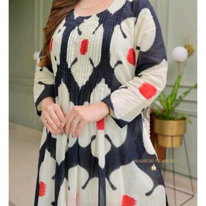 Pure Fine Reyon Fabric Kurti with Pant Reyn Wit