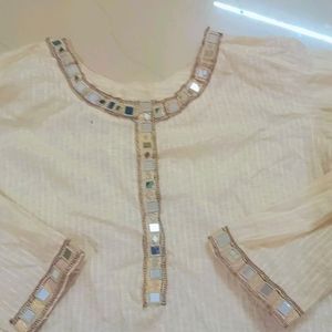 Mirror Lace Kurti