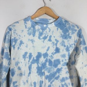 White&Blue Tie&Dye T-Shirt (Women’s)