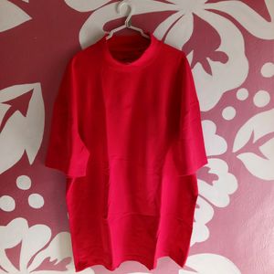 Carlo Plain Red Tshirt For Men