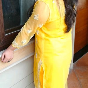 Chicken Kari Yellow Kurta with Inner