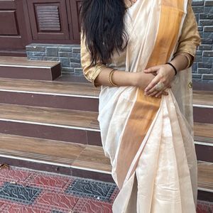 Golden Saree At Lowest Price☀️