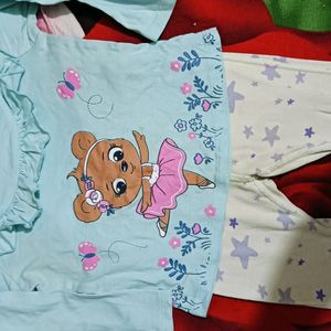 Combo Of baby Girl Clothes (6 To 12 Months)