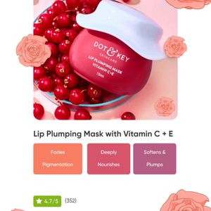 Dot And Key Lip Mask ( Berry)