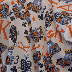 Men Playing Cards Printed Shirt