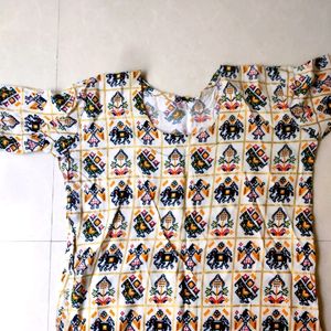 Malti Colour Patola Style Kurti