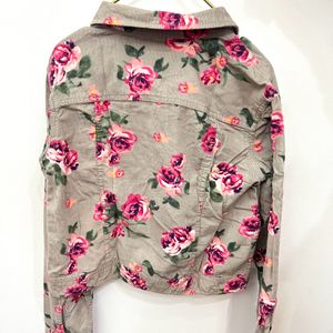 USA Bought Corduroy Floral Jacket