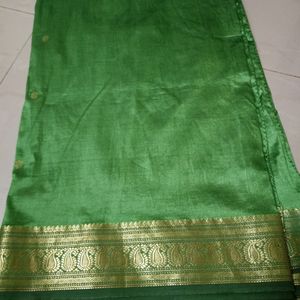 Green Old Vintage Saree