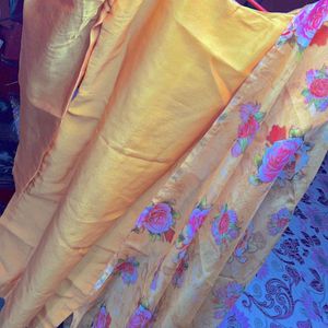 Organza Yellow Kurta Pant & Dupatta Set