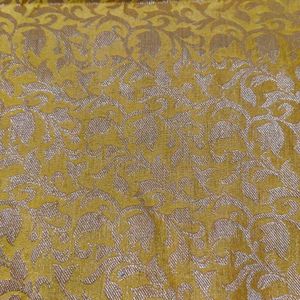 1 Miter Banarsi Musterd Color Fabric